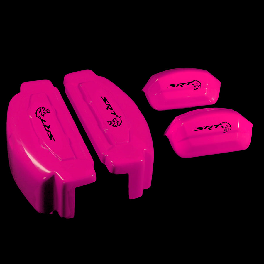 Brake Caliper Covers for Jeep Grand Cherokee 2014-2022 – SRT Style in Fuchsia Color – Set of 4 + Warranty