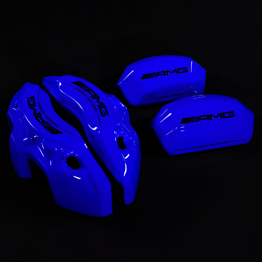Brake Caliper Covers for Mercedes-Benz C63 2015-2018 – AMG Ceramic Style in Blue Color – Set of 4 + Warranty