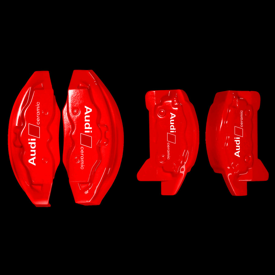 Brake Caliper Covers for Audi Q5 2009-2016 – Ceramic Style in Red Color – Set of 4 + Warranty
