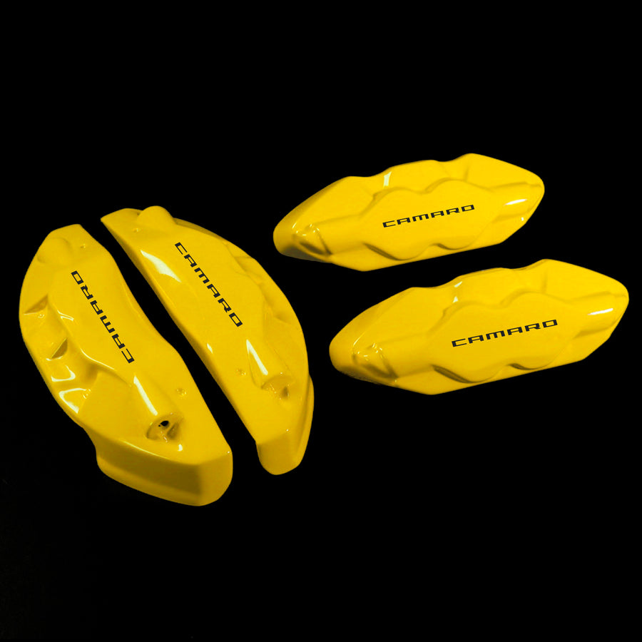 Brake Caliper Covers for Chevrolet Camaro SS 2016-2022 in Yellow Color – Set of 4 + Warranty