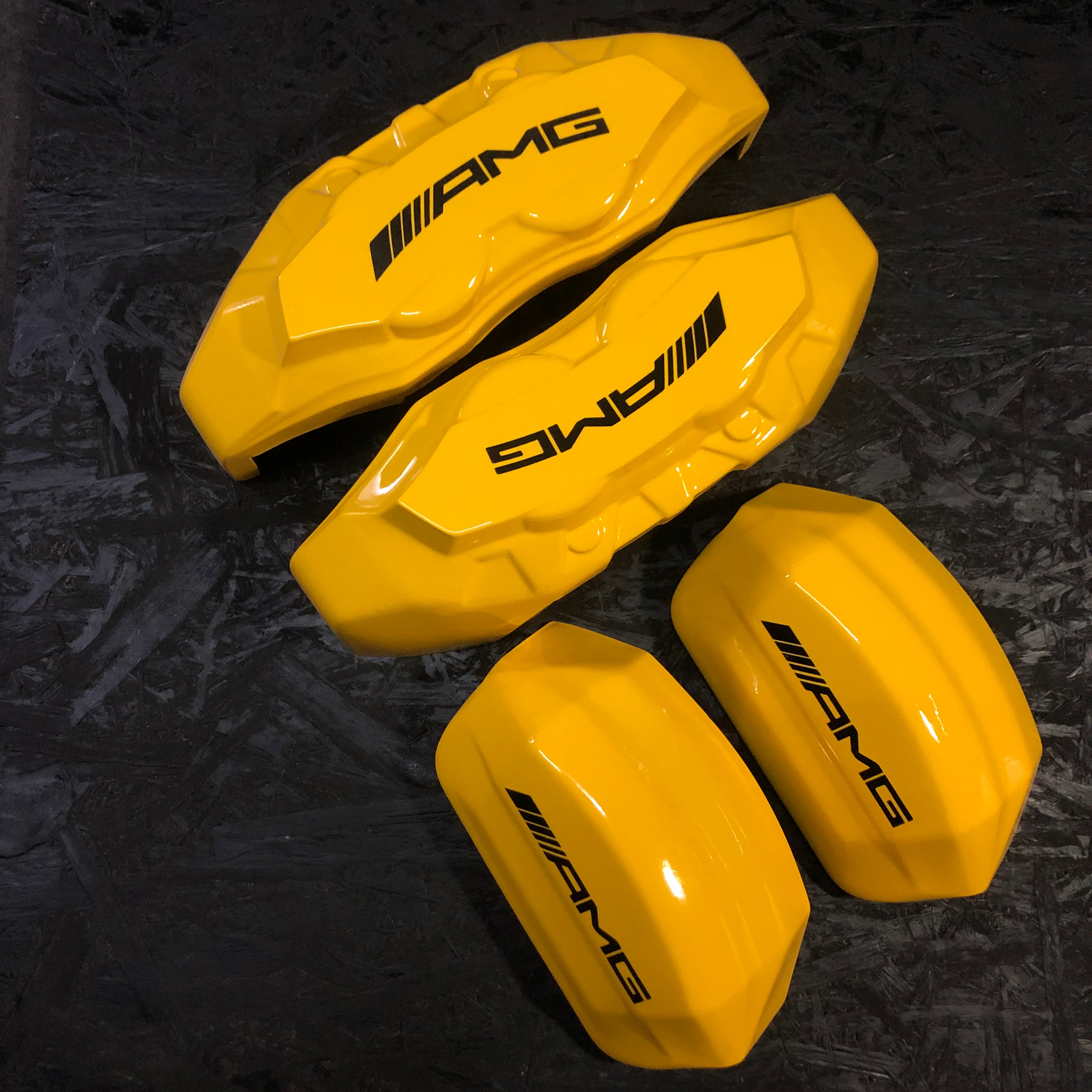 Brake Caliper Covers for Mercedes-Benz Universal – AMG Style in Yellow Color – Set of 4 + Warranty