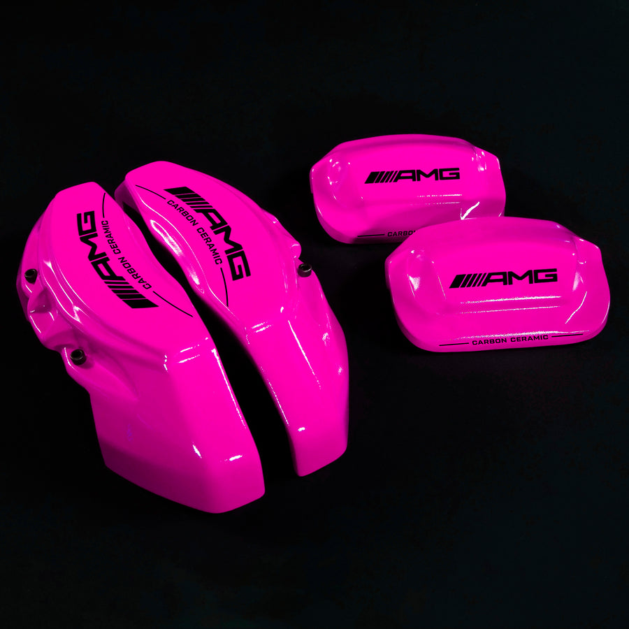 Brake Caliper Covers for Mercedes-Benz E400 2003-2016 – AMG Ceramic Style in Fuchsia Color – Set of 4 + Warranty