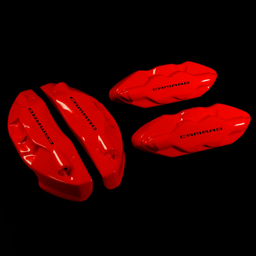 Brake Caliper Covers for Chevrolet Camaro SS 2016-2022 in Red Color – Set of 4 + Warranty