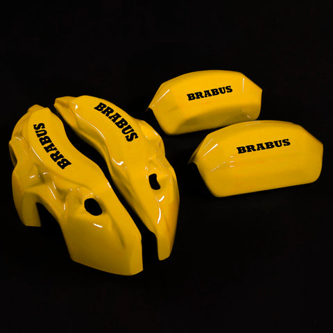 Brake Caliper Covers for Mercedes-Benz C43 2015-2018 – Brabus Style in Yellow Color – Set of 4 + Warranty