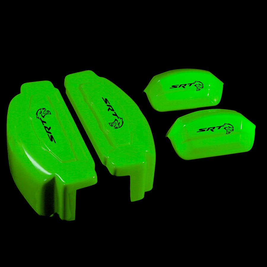 Brake Caliper Covers for Dodge Charger 2006-2020 – SRT Style in Green Color – Set of 4 + Warranty