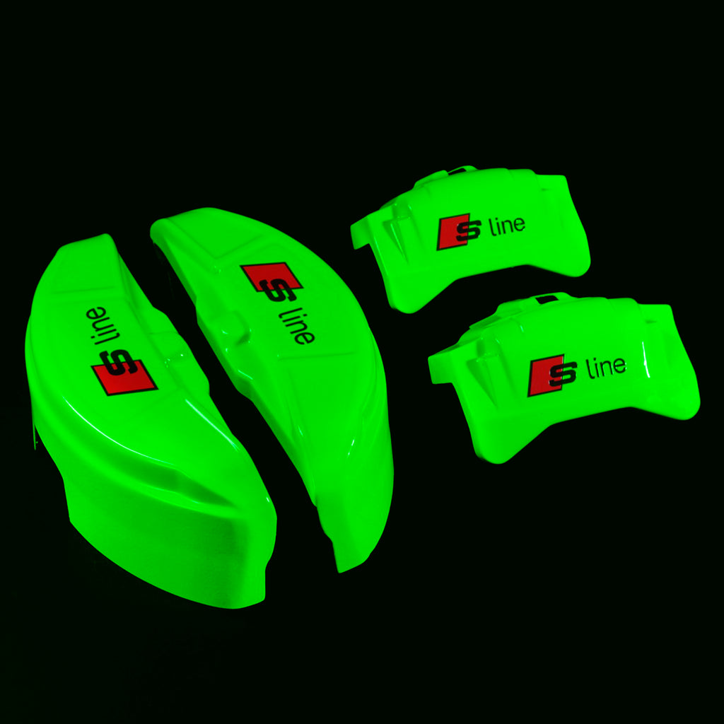 Brake Caliper Covers for Audi A6 2012-2015 – S line Style in Green Color – Set of 4 + Warranty