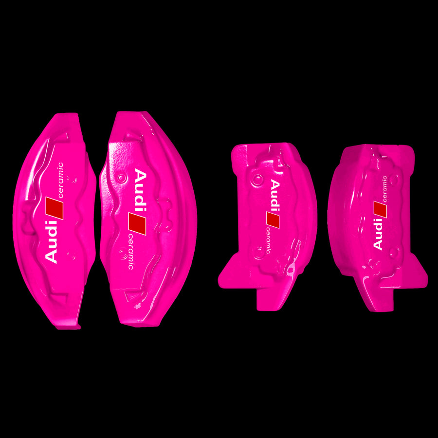 Brake Caliper Covers for Audi Q5 2009-2016 – Ceramic Style in Fuchsia Color – Set of 4 + Warranty