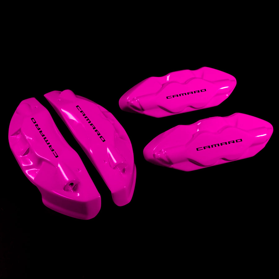 Brake Caliper Covers for Chevrolet Camaro SS 2016-2022 in Fuchsia Color – Set of 4 + Warranty