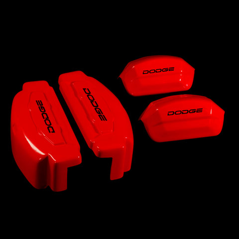 Brake Caliper Covers for Dodge Charger 2006-2020 in Red Color – Set of 4 + Warranty