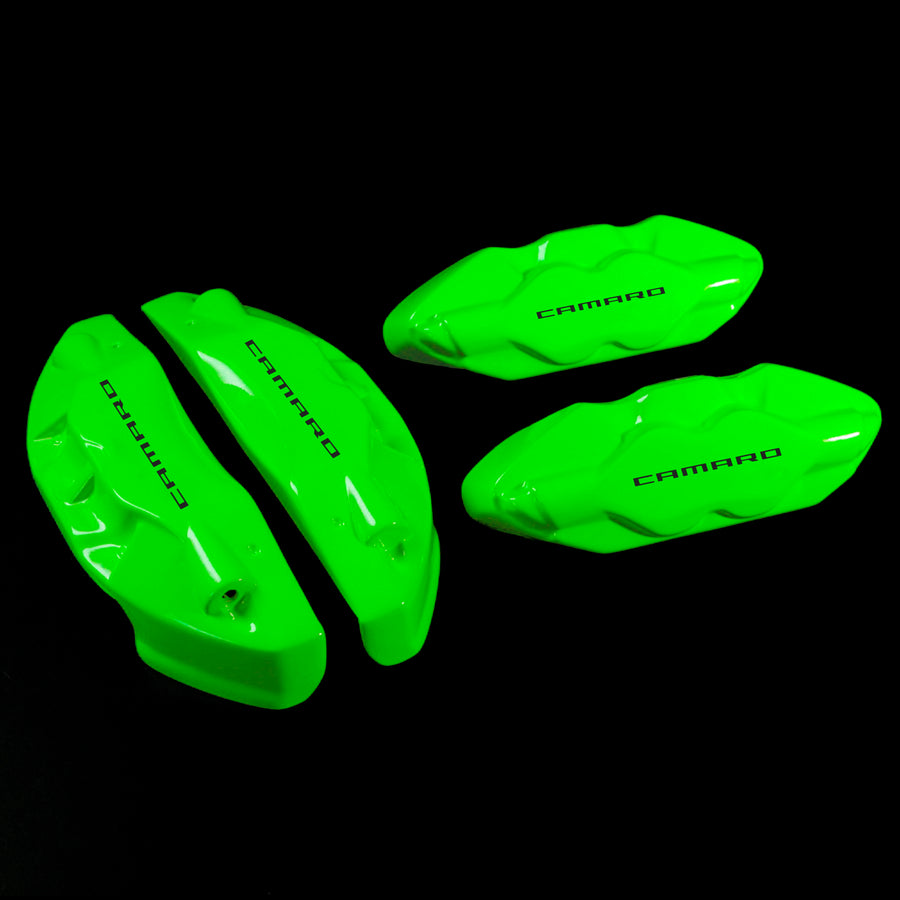 Brake Caliper Covers for Chevrolet Camaro SS 2016-2022 in Green Color – Set of 4 + Warranty
