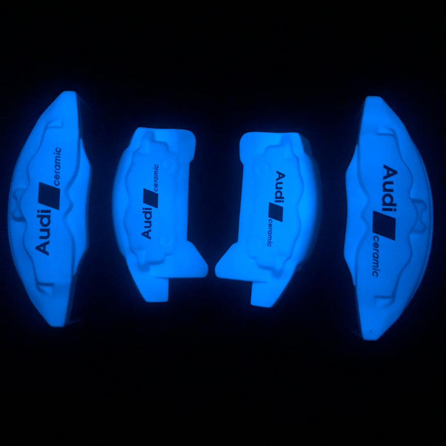 Brake Caliper Covers for Audi Q5 2009-2016 – Glowing S-Line Style in White Color – Set of 4 + Warranty