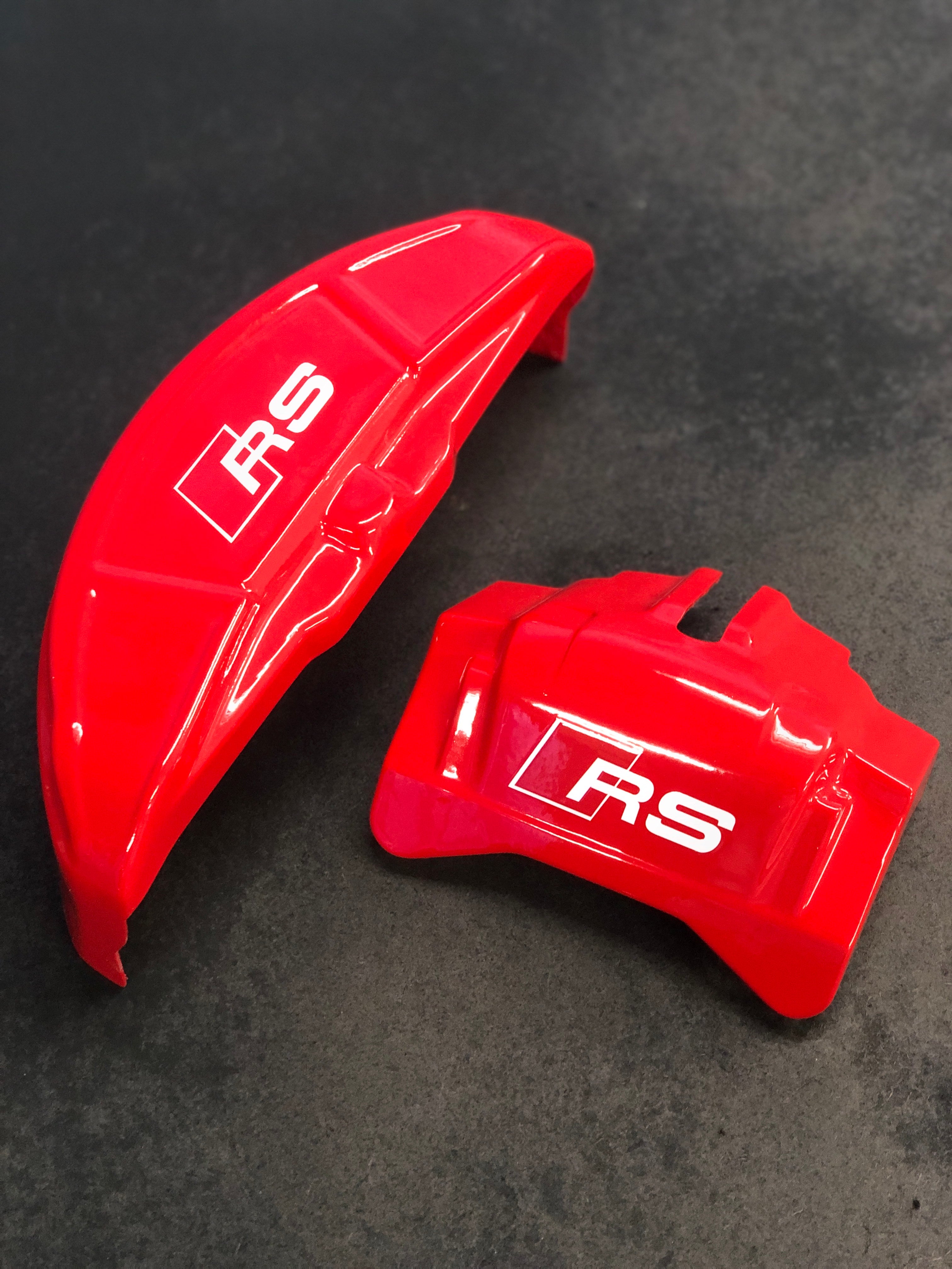 Brake Caliper Covers for Audi A6, A7 2011-2016 – RS Style in Red Color – Set of 4 + Warranty