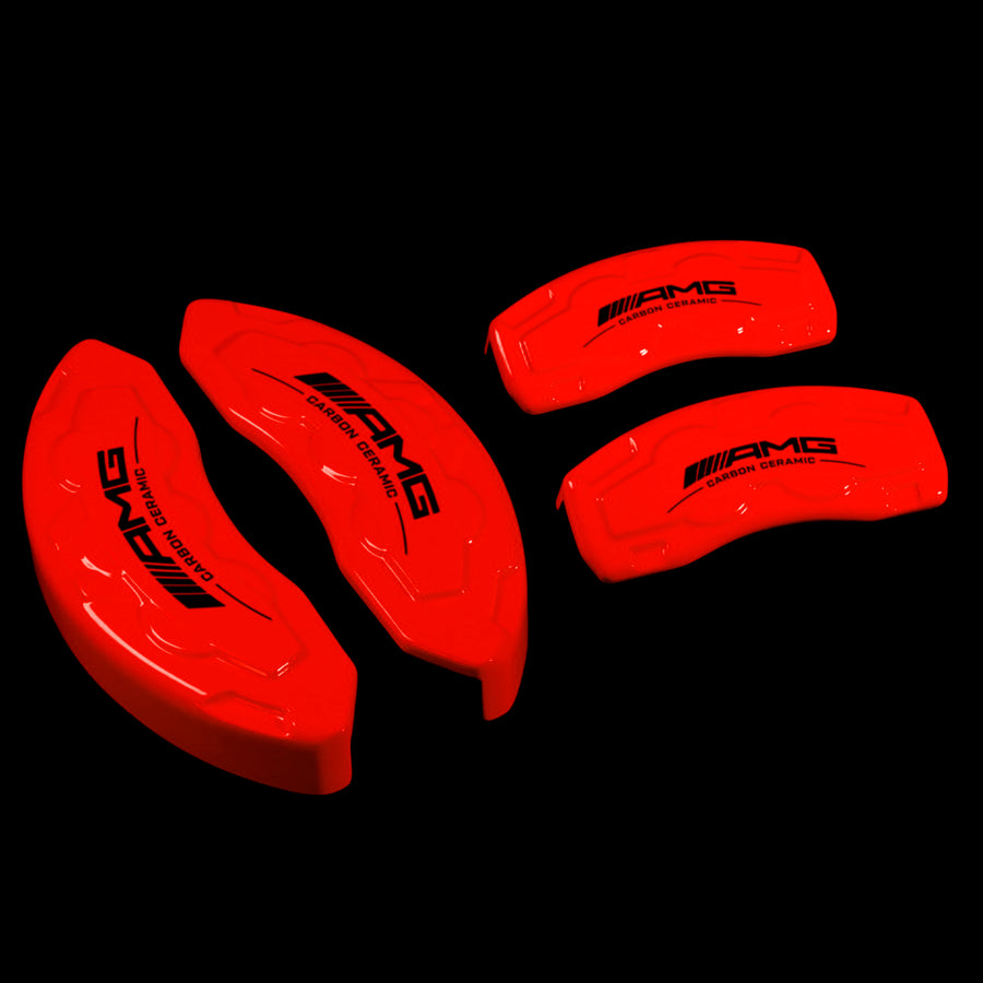 Brake Caliper Covers for Mercedes-Benz CLA250 2020-2023 – AMG Style in Red Color – Set of 4 + Warranty