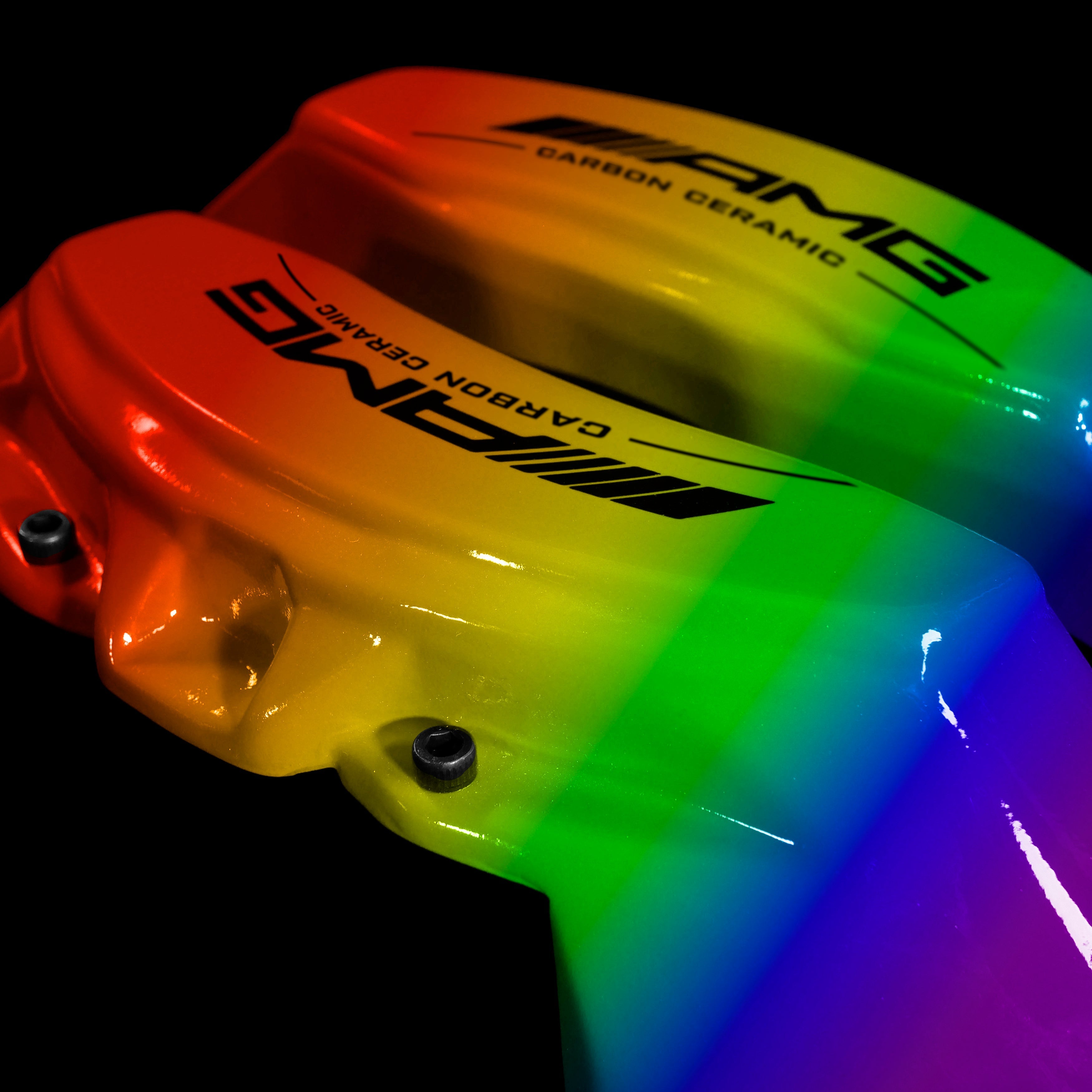 Brake Caliper Covers for Mercedes-Benz E550 2003-2016 – AMG Ceramic Style in Custom Color – Set of 4 + Warranty