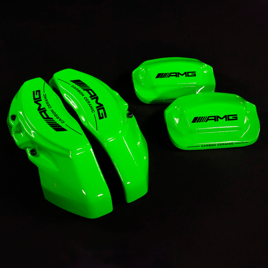 Brake Caliper Covers for Mercedes-Benz E400 2003-2016 – AMG Ceramic Style in Green Color – Set of 4 + Warranty