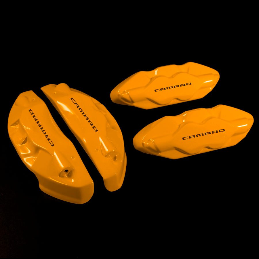 Brake Caliper Covers for Chevrolet Camaro SS 2016-2022 in Orange Color – Set of 4 + Warranty