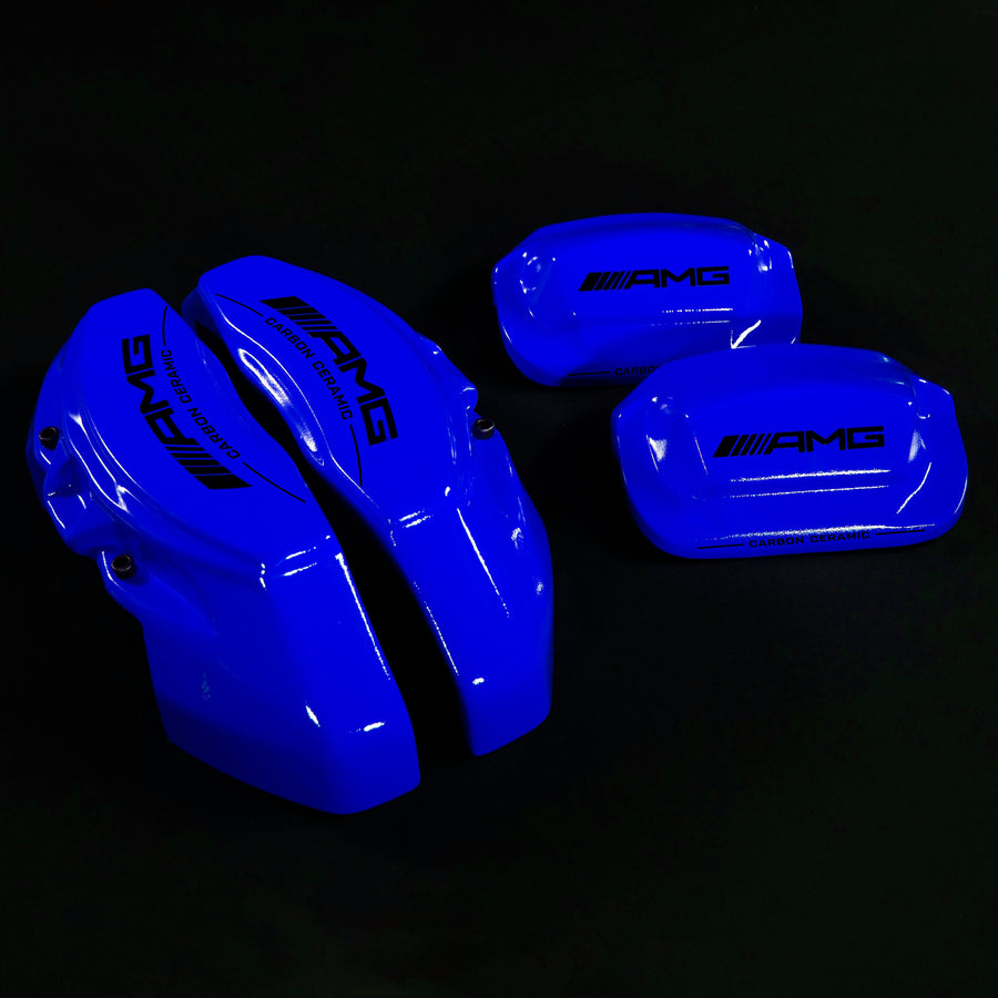 Brake Caliper Covers for Mercedes-Benz E350 2003-2016 – AMG Ceramic Style in Blue Color – Set of 4 + Warranty