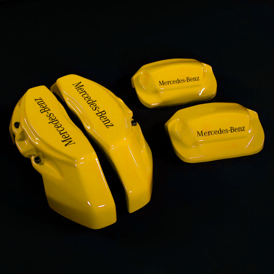 Brake Caliper Covers for Mercedes-Benz E350 2003-2016 in Yellow Color – Set of 4 + Warranty