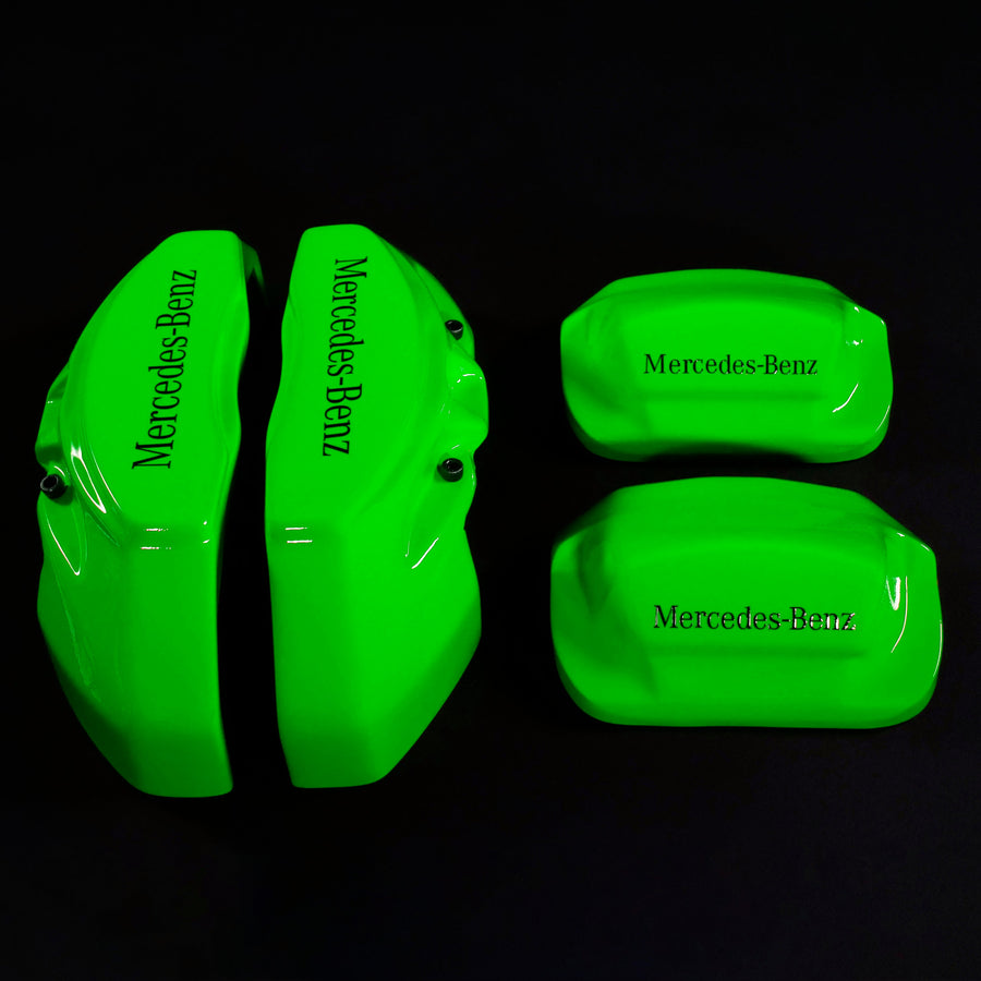 Custom Brake Caliper Covers for Mercedes-Benz in Green Color – Set of 4 + Warranty