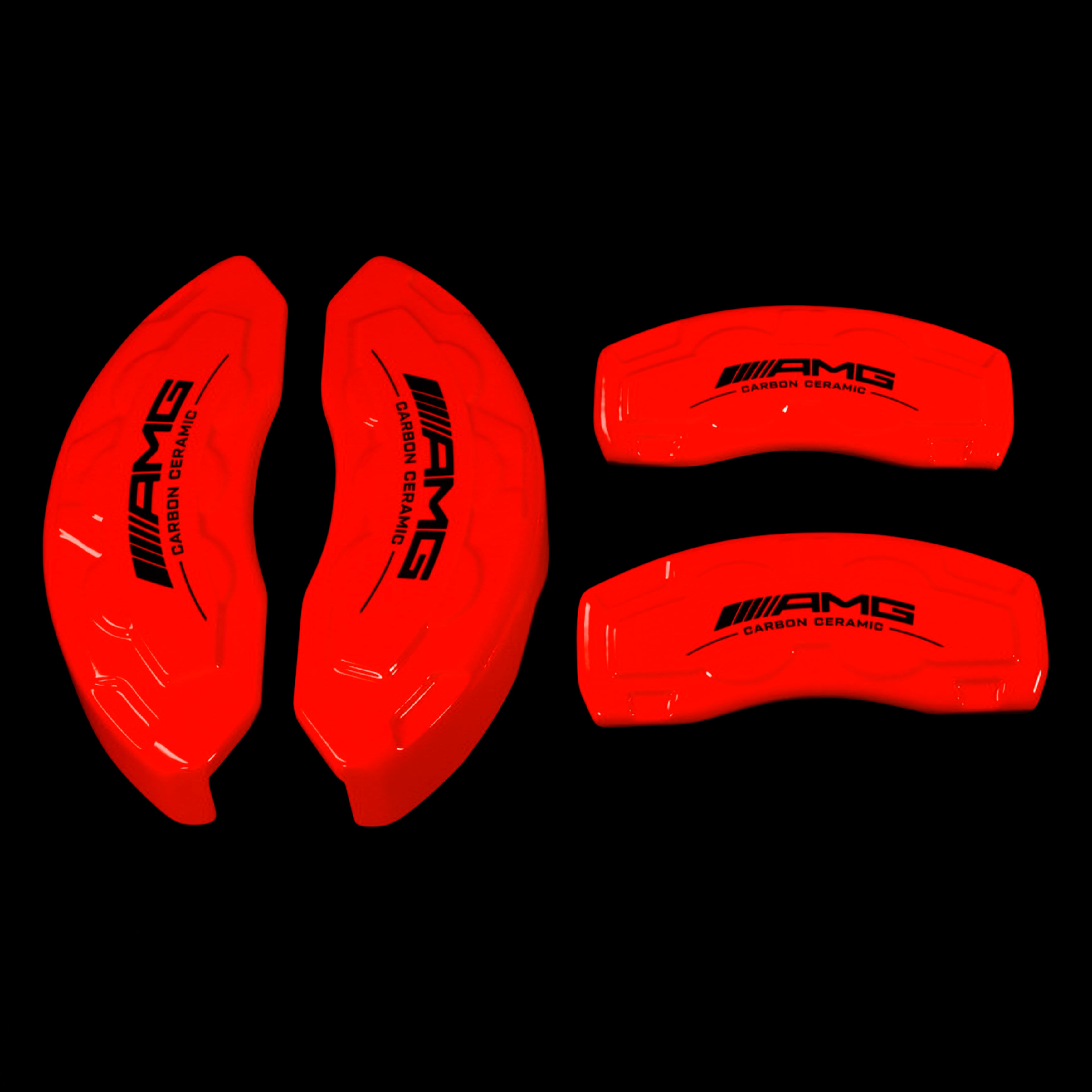 Brake Caliper Covers for Mercedes-Benz CLA250 2020-2023 – AMG Style in Red Color – Set of 4 + Warranty