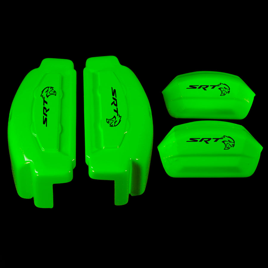 Brake Caliper Covers for Dodge Charger 2006-2020 – SRT Style in Green Color – Set of 4 + Warranty