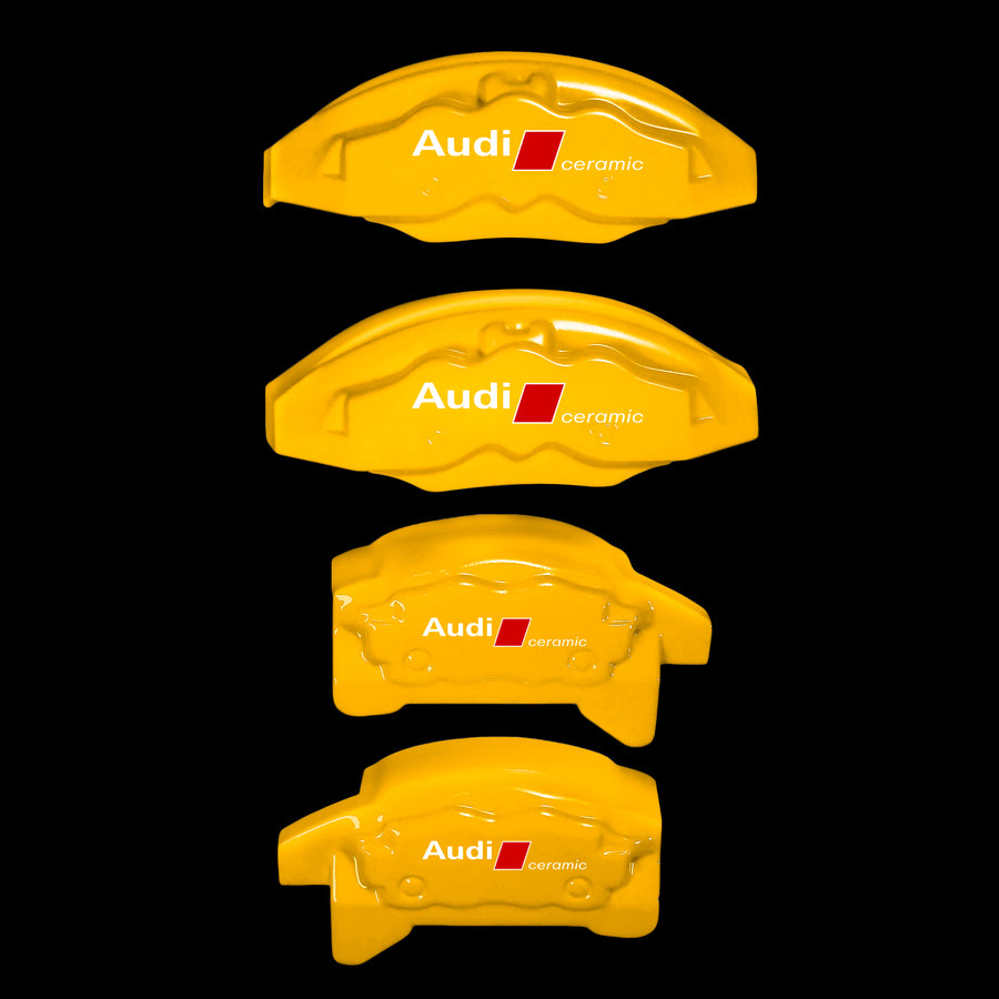 Brake Caliper Covers for Audi Q5 2009-2016 – Ceramic Style in Yellow Color – Set of 4 + Warranty