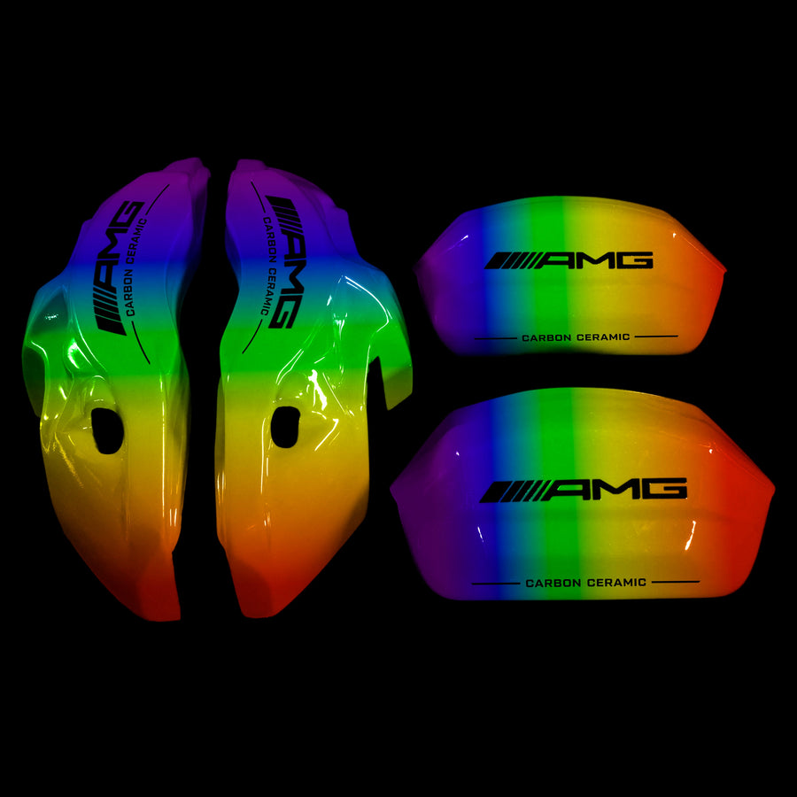 Brake Caliper Covers for Mercedes-Benz C63 2017-2018 – AMG Style in Custom Color – Set of 4 + Warranty