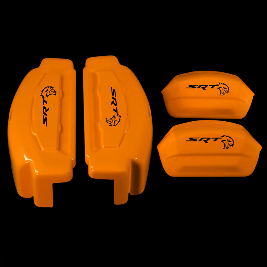 Brake Caliper Covers for Jeep Grand Cherokee 2014-2022 – SRT Style in Orange Color – Set of 4 + Warranty