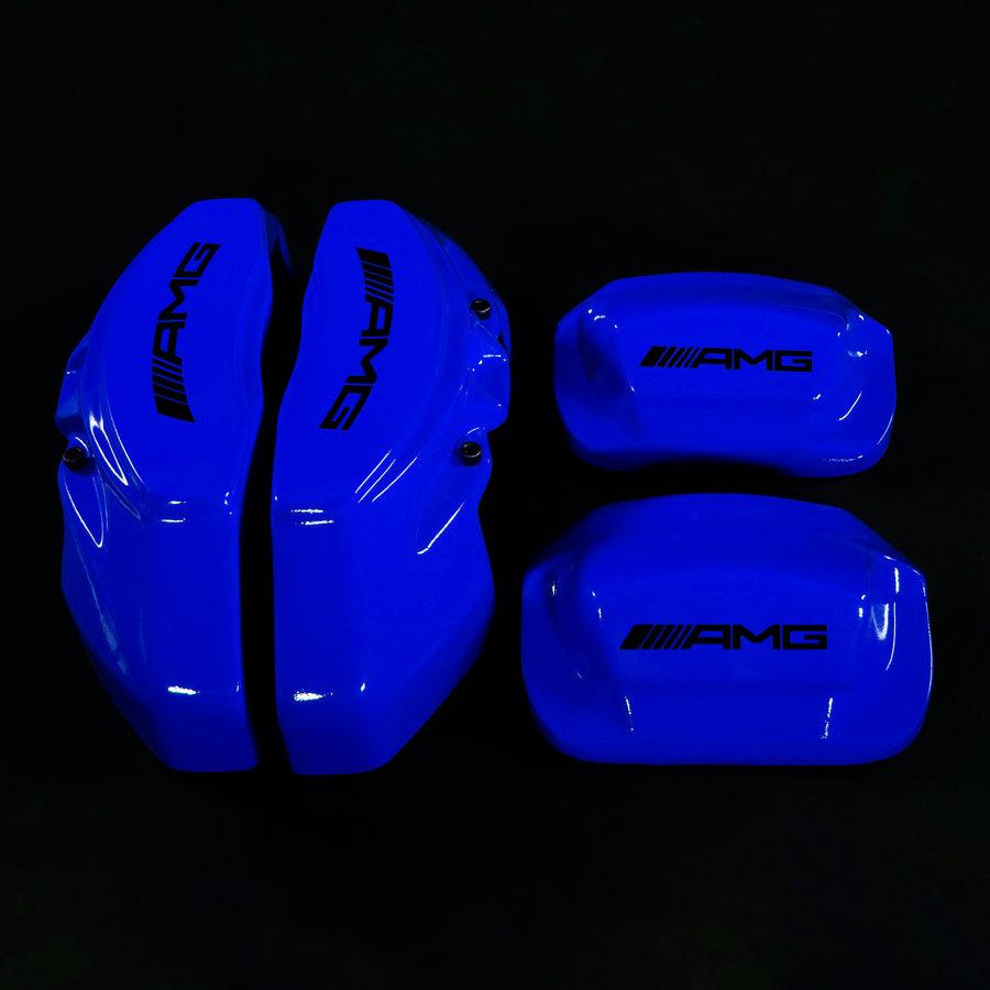 Brake Caliper Covers for Mercedes-Benz E400 2003-2016 – AMG Style in Blue Color – Set of 4 + Warranty