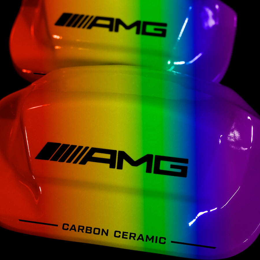 Brake Caliper Covers for Mercedes-Benz E400 2003-2016 – AMG Ceramic Style in Custom Color – Set of 4 + Warranty