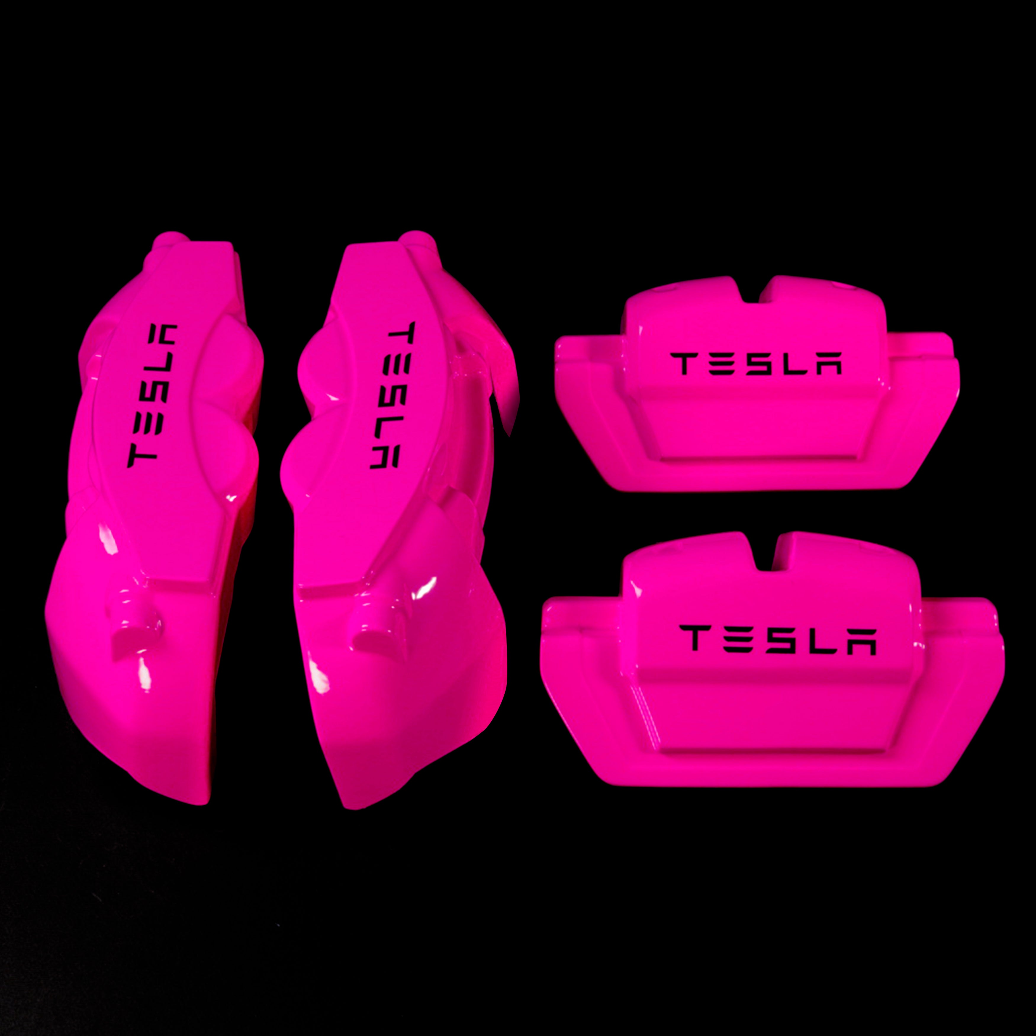 Brake Caliper Covers for Tesla Model 3 2017-2023 in Fuchsia Color – Set of 4 + Warranty