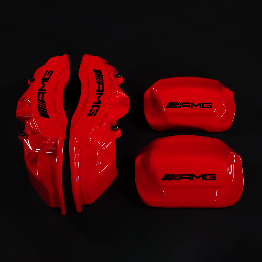 Brake Caliper Covers for Mercedes-Benz G550 1991-2018 – AMG Style in Red Color – Set of 4 + Warranty
