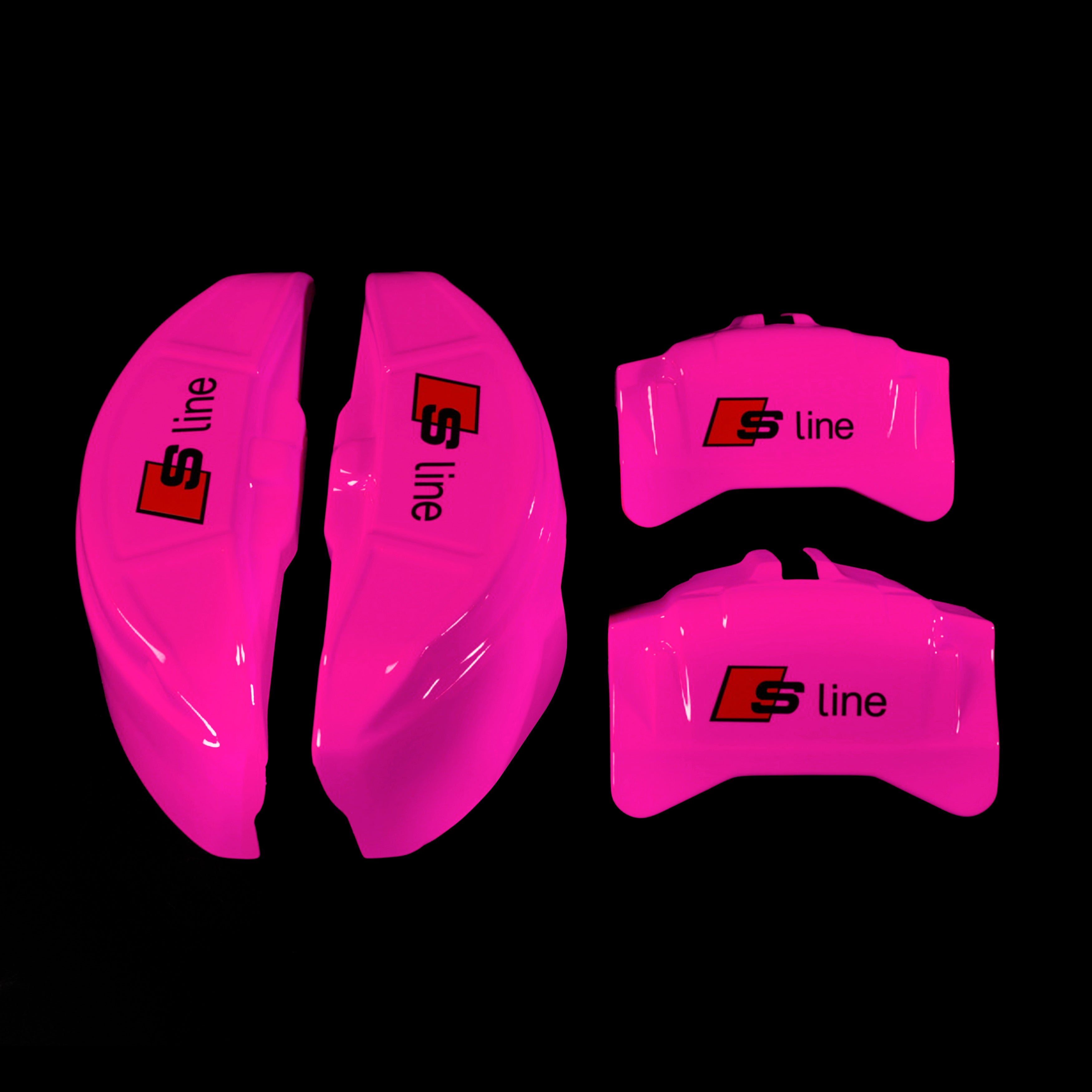 Brake Caliper Covers for Audi A6 2012-2015 – S line Style in Fuchsia Color – Set of 4 + Warranty
