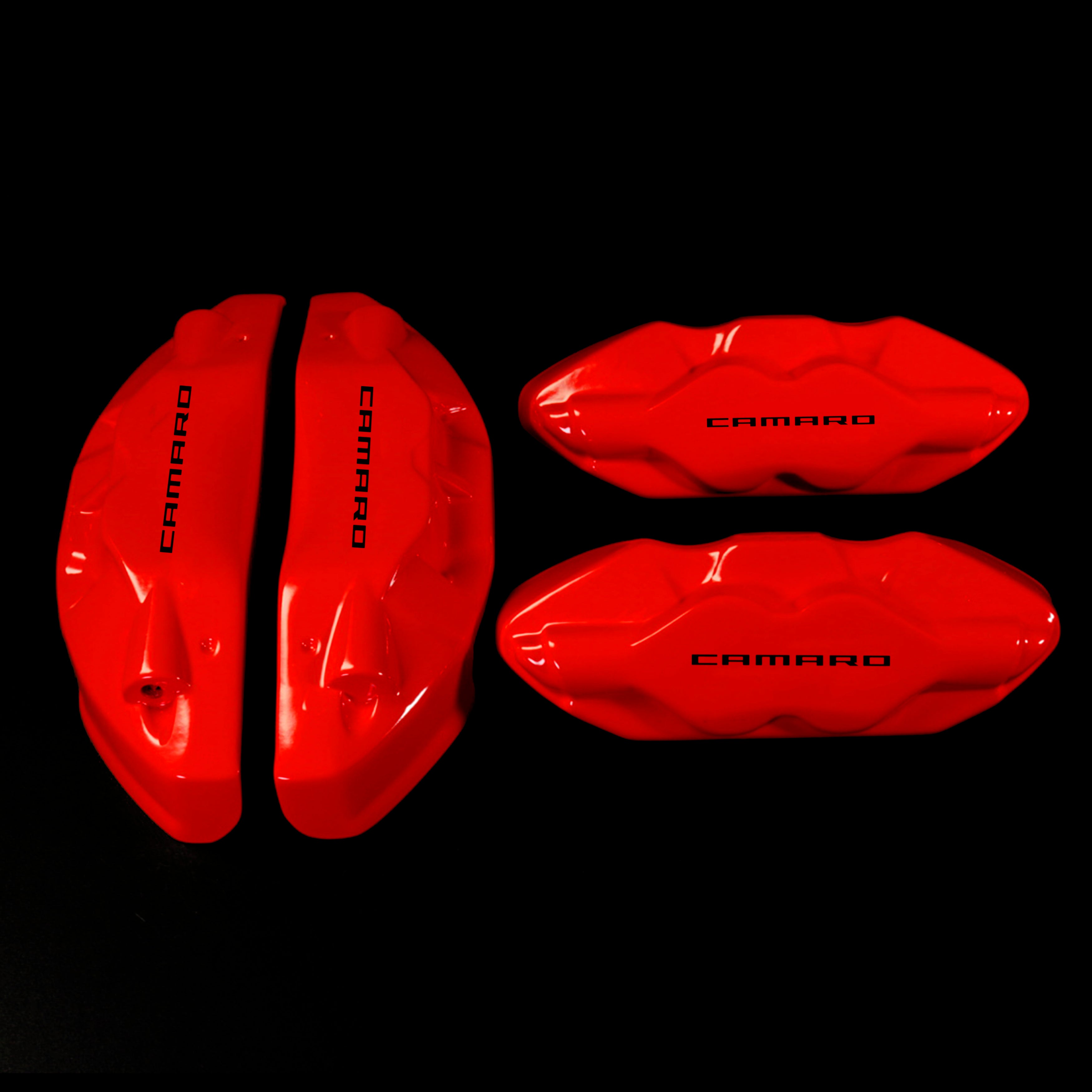 Brake Caliper Covers for Chevrolet Camaro SS 2016-2022 in Red Color – Set of 4 + Warranty