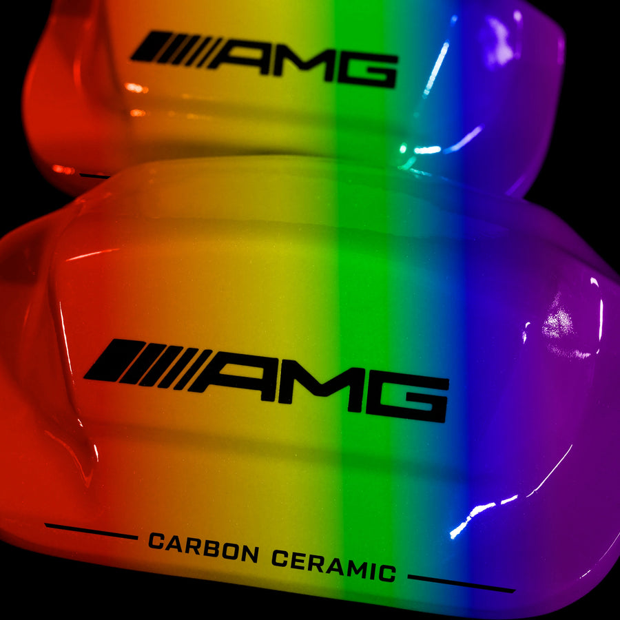 Brake Caliper Covers for Mercedes-Benz E550 2003-2016 – AMG Ceramic Style in Custom Color – Set of 4 + Warranty