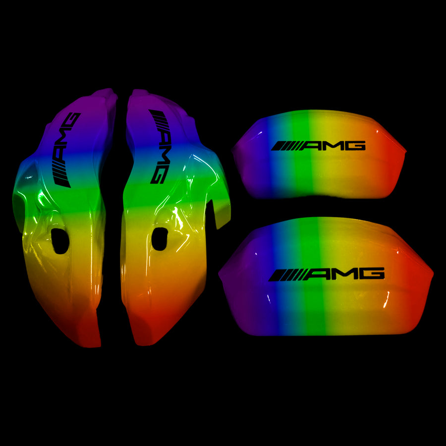 Brake Caliper Covers for Mercedes-Benz C63 2015-2018 – AMG Style in Custom Color – Set of 4 + Warranty