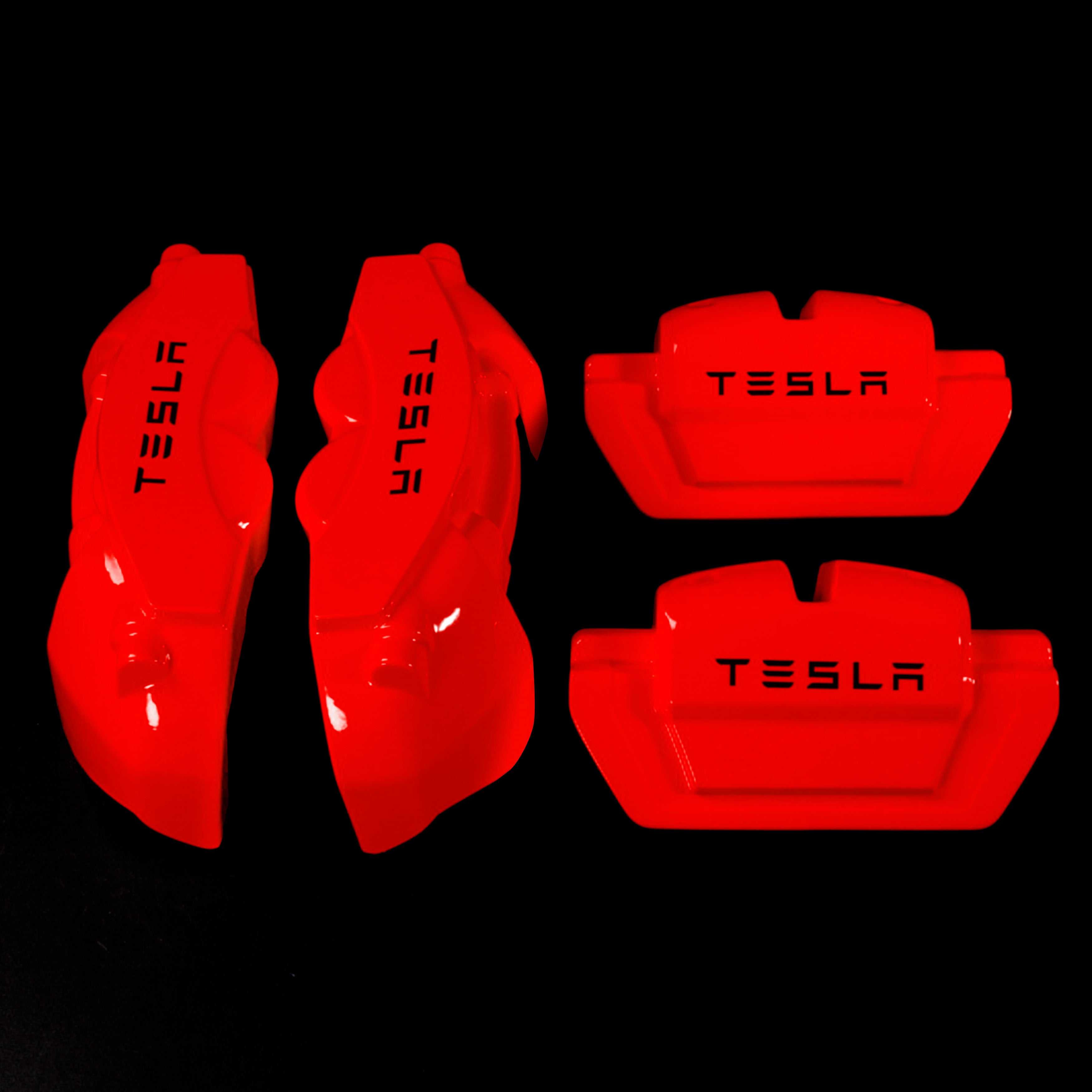 Brake Caliper Covers for Tesla Model 3 2017-2023 in Red Color – Set of 4 + Warranty