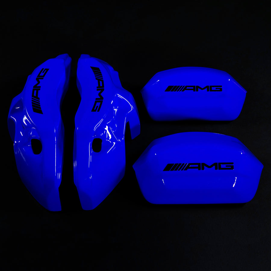 Brake Caliper Covers for Mercedes-Benz C63 2015-2018 – AMG Style in Blue Color – Set of 4 + Warranty