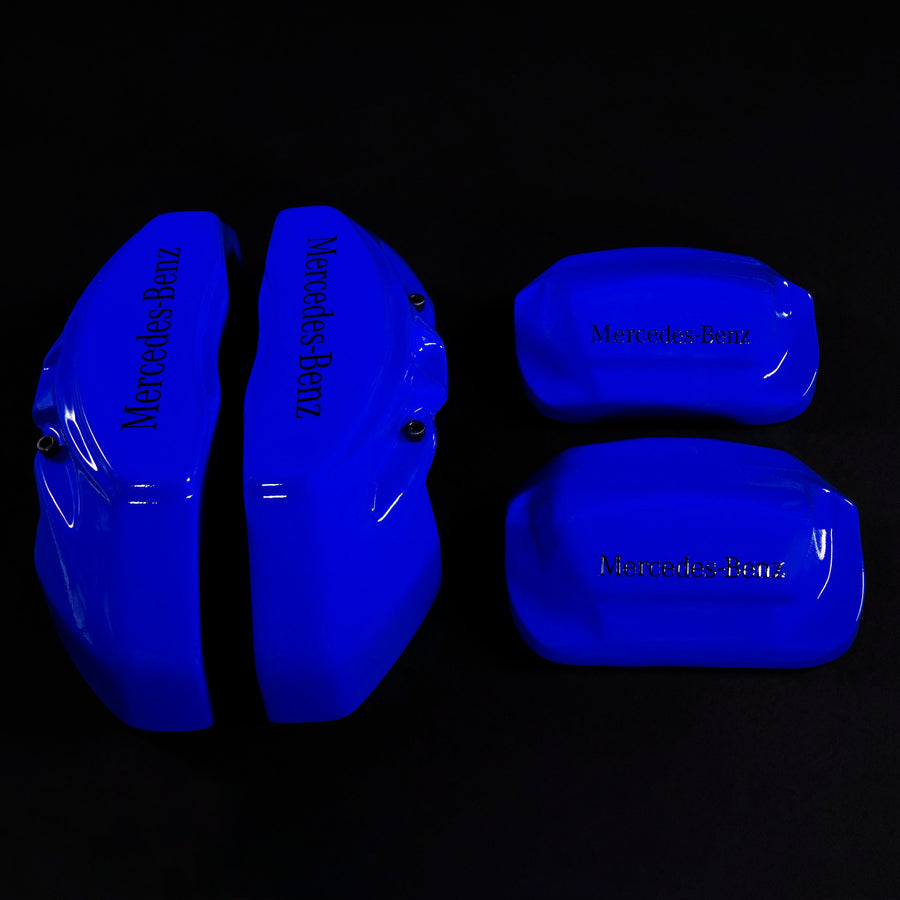 Custom Brake Caliper Covers for Mercedes-Benz in Blue Color – Set of 4 + Warranty