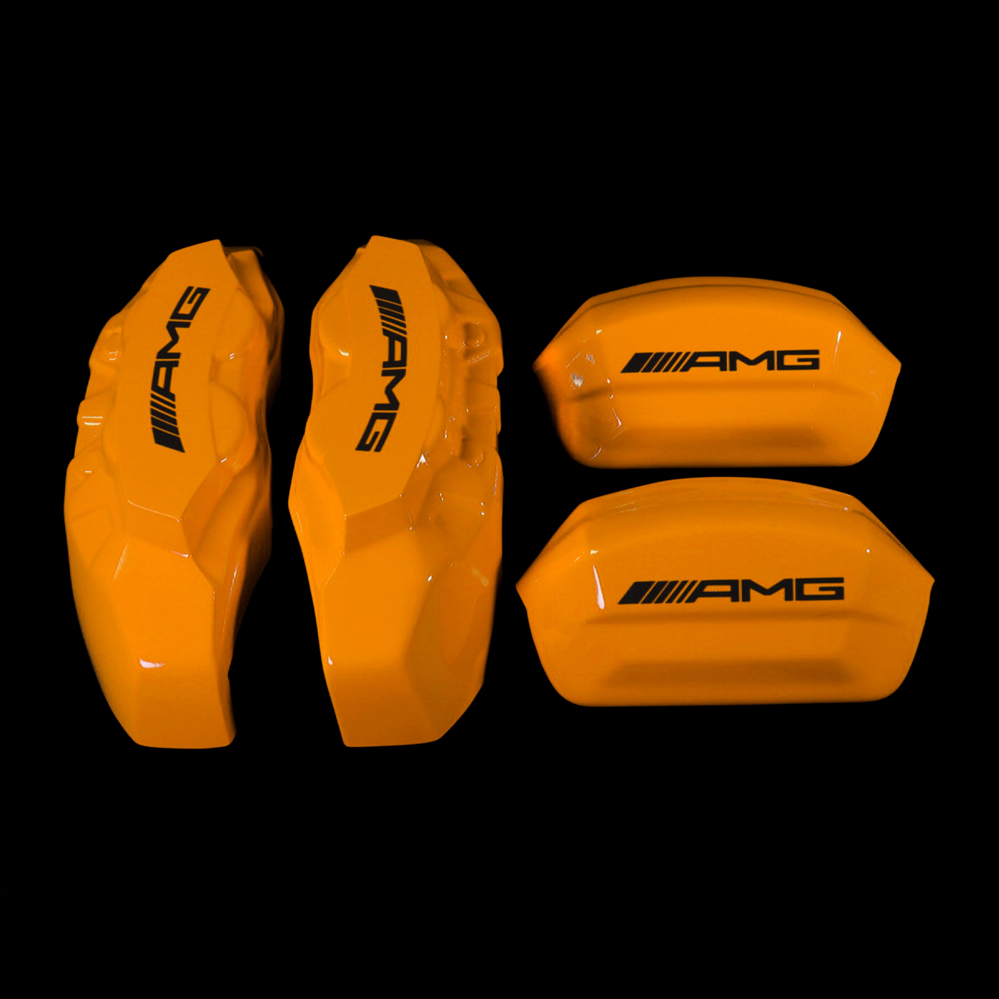 Brake Caliper Covers for Mercedes-Benz E300 2017-2020 – AMG Style in Orange Color – Set of 4 + Warranty