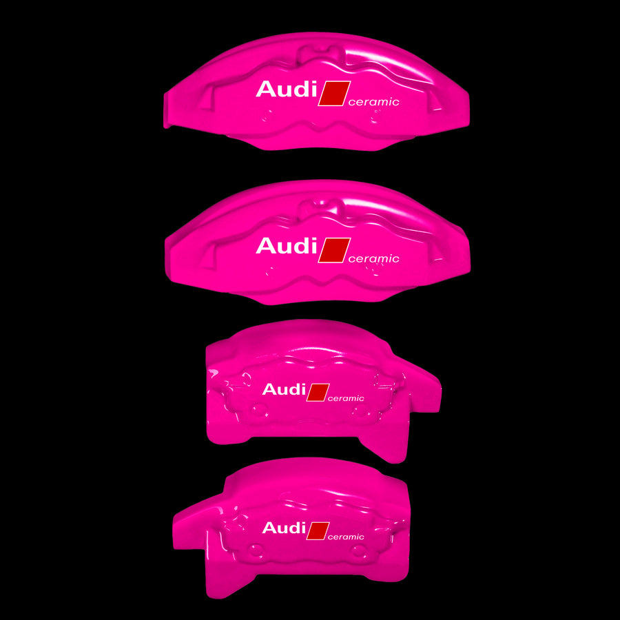 Brake Caliper Covers for Audi Q5 2009-2016 – Ceramic Style in Fuchsia Color – Set of 4 + Warranty