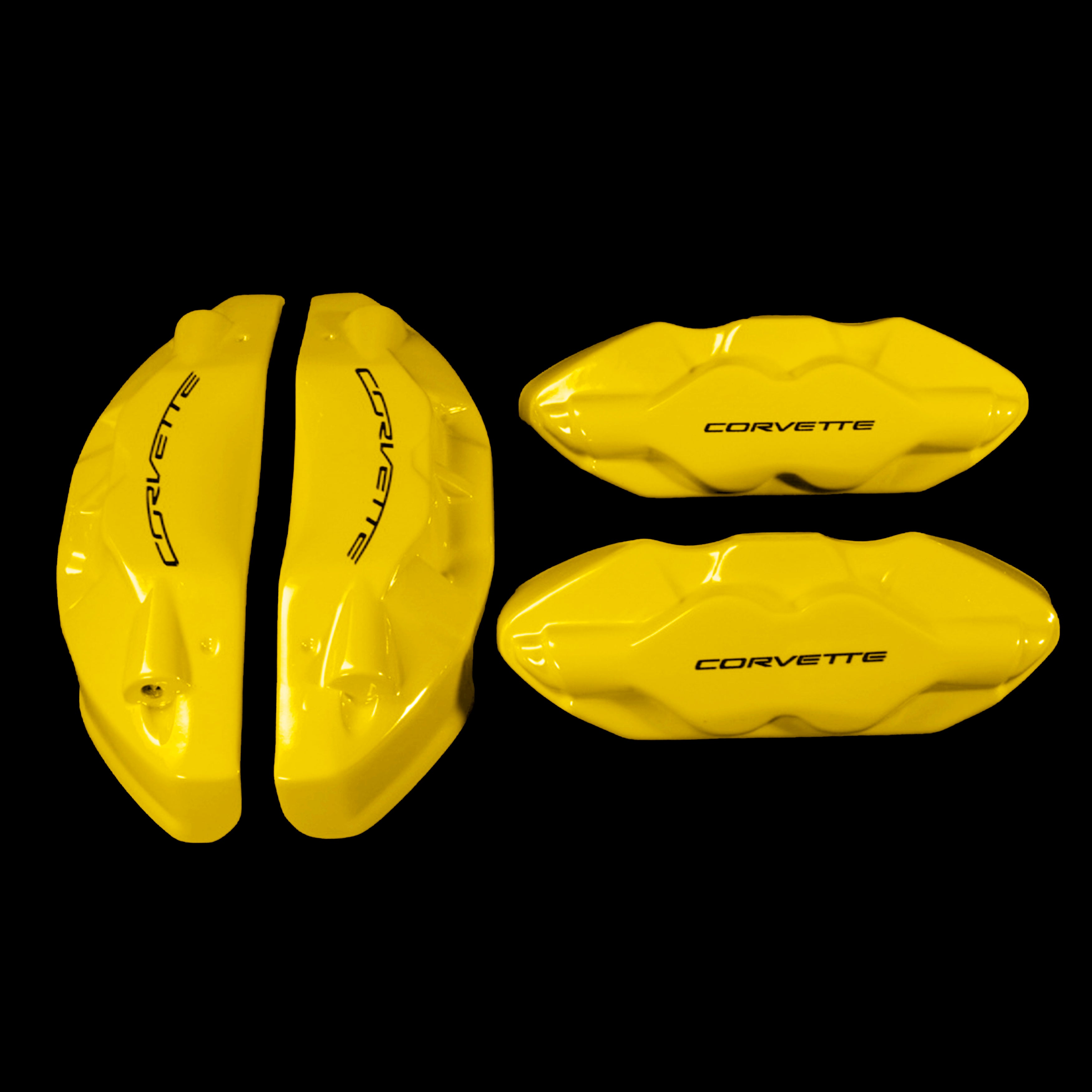 Brake Caliper Covers for Chevrolet Corvette in Yellow Color – Set of 4 + Warranty