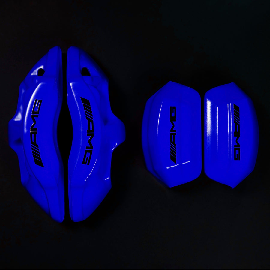 Brake Caliper Covers for Mercedes-Benz C63 2015-2018 – AMG Style in Blue Color – Set of 4 + Warranty