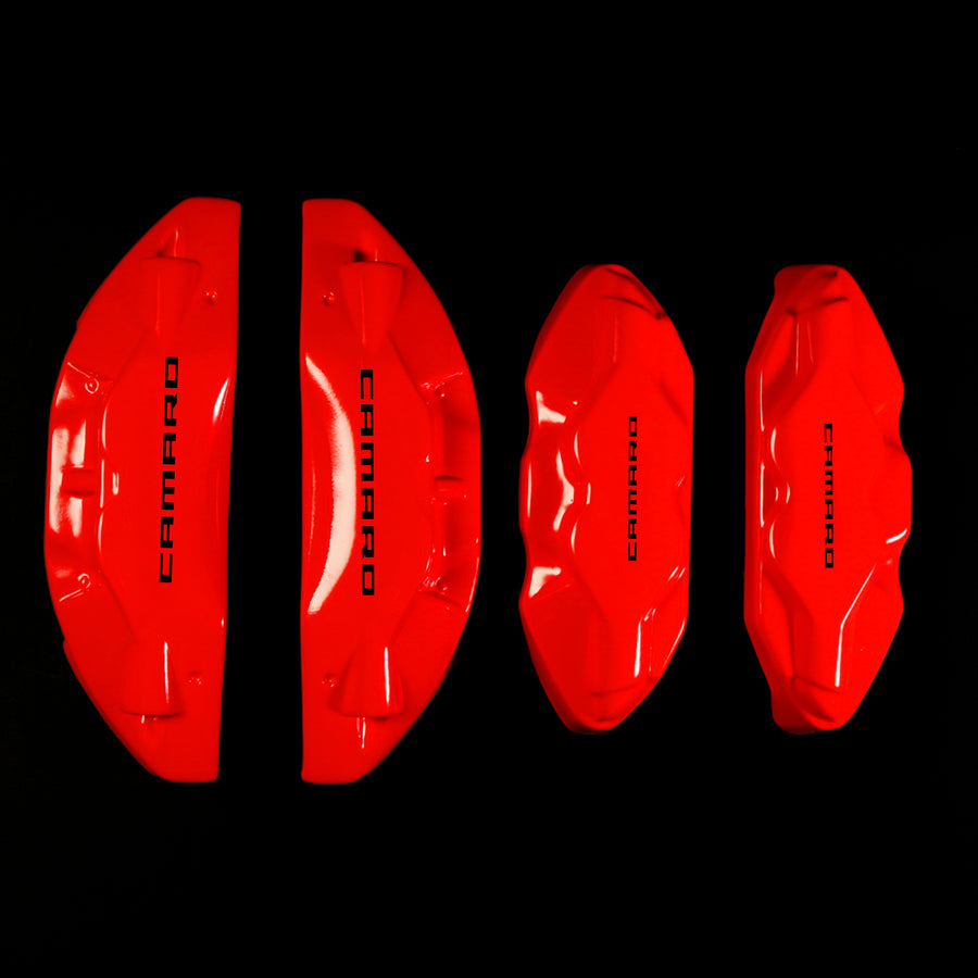 Brake Caliper Covers for Chevrolet Camaro SS 2016-2022 in Red Color – Set of 4 + Warranty