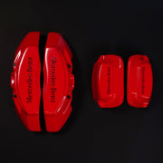 Brake Caliper Covers for Mercedes-Benz E400 2003-2016 in Red Color Set of 4 + Warranty