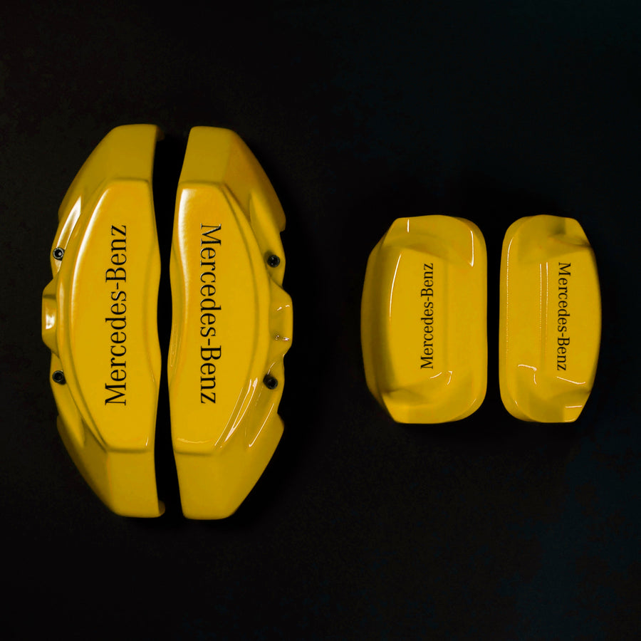 Brake Caliper Covers for Mercedes-Benz E350 2003-2016 in Yellow Color – Set of 4 + Warranty