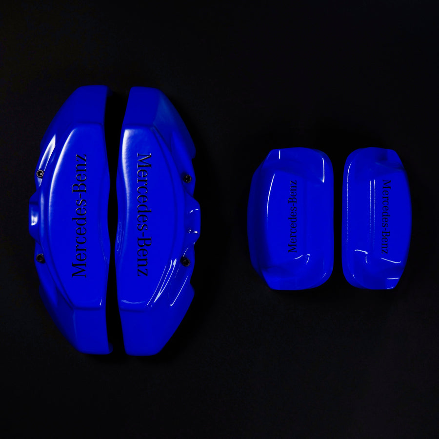 Custom Brake Caliper Covers for Mercedes-Benz in Blue Color – Set of 4 + Warranty