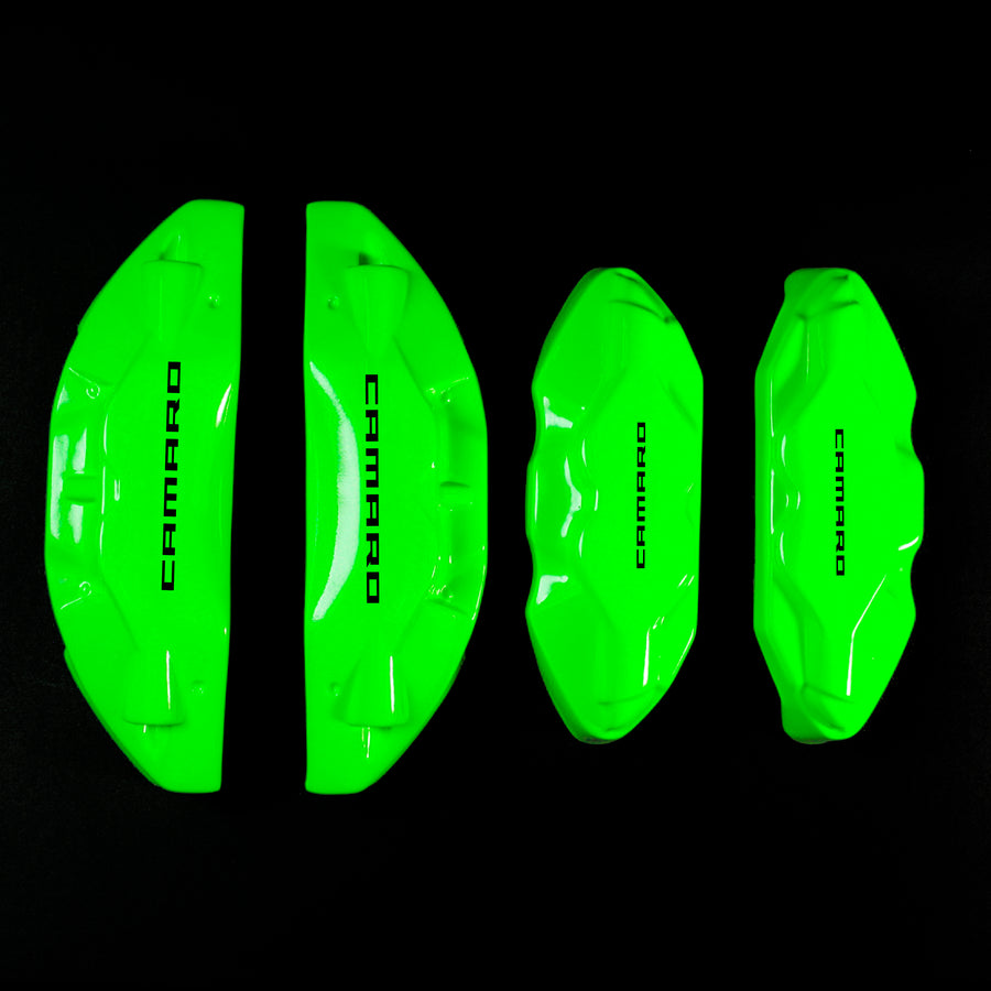 Brake Caliper Covers for Chevrolet Camaro SS 2016-2022 in Green Color – Set of 4 + Warranty