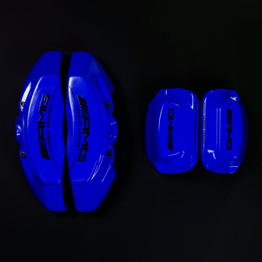 Brake Caliper Covers for Mercedes-Benz E350 2003-2016 – AMG Ceramic Style in Blue Color – Set of 4 + Warranty