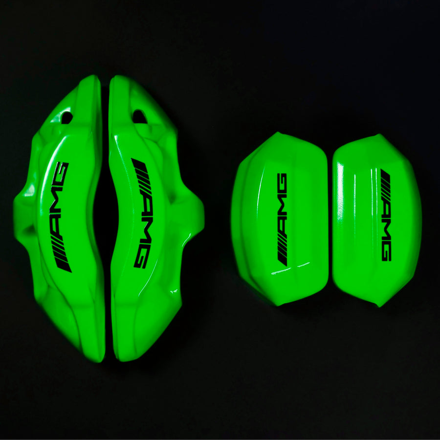 Brake Caliper Covers for Mercedes-Benz C63 2015-2018 – AMG Style in Green Color – Set of 4 + Warranty